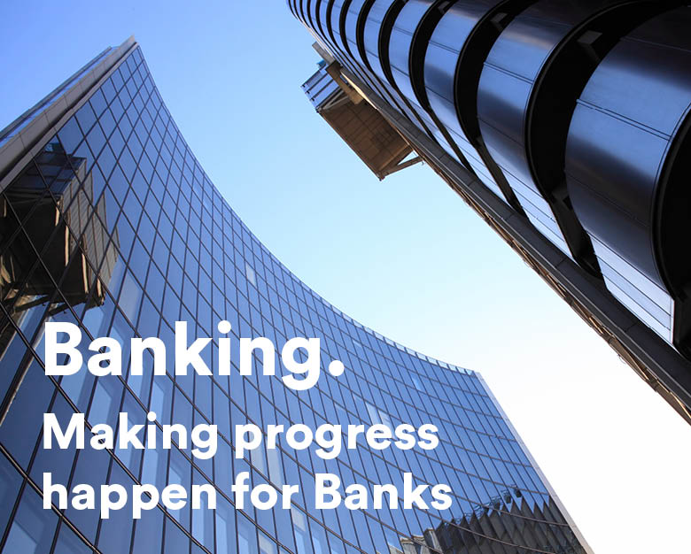 PryceWilliams graphic: Banking. Making progress happen for Banks.